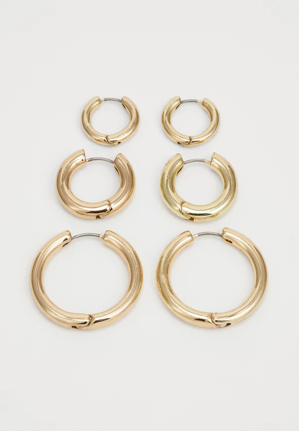 PCJILVI EARRINGS 3 PACK - Ohrringe - gold-coloured