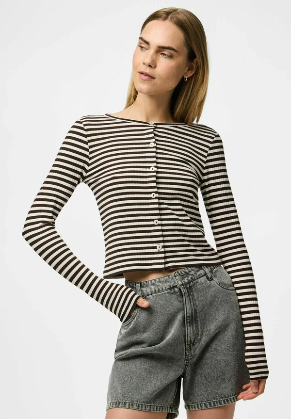 PCLAYA - Strickjacke - hot fudge