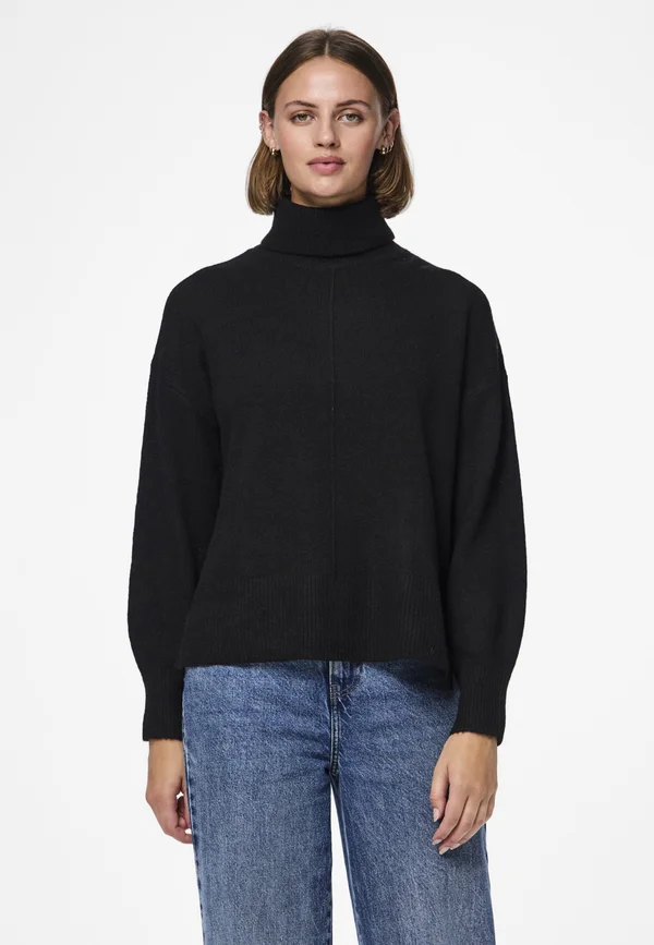 PCMALOU ROLLNECK NOOS BC - Strickpullover - black