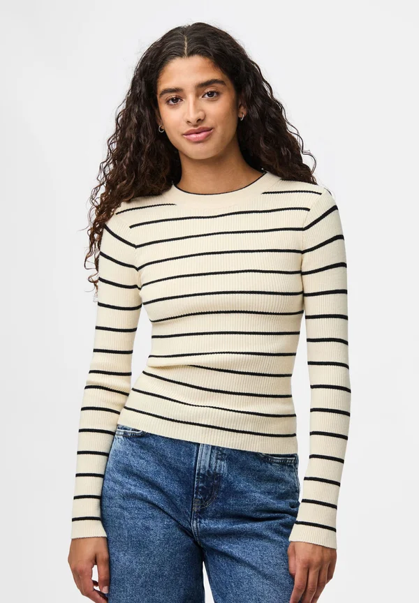 PCMIRA NEW O-NECK NOOS - Strickpullover - black