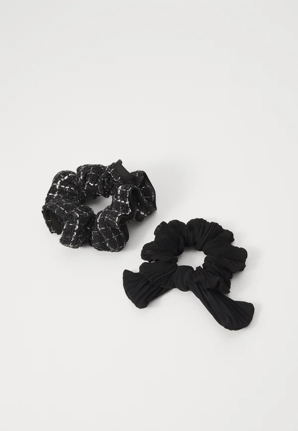 PCRIVIA SCRUNCHIE 2 PACK - Haar-Styling-Accessoires - black