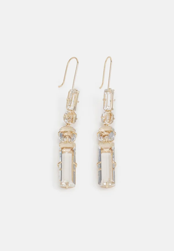 PE BAGUETTE LINEAR - Ohrringe - gold-coloured/cry