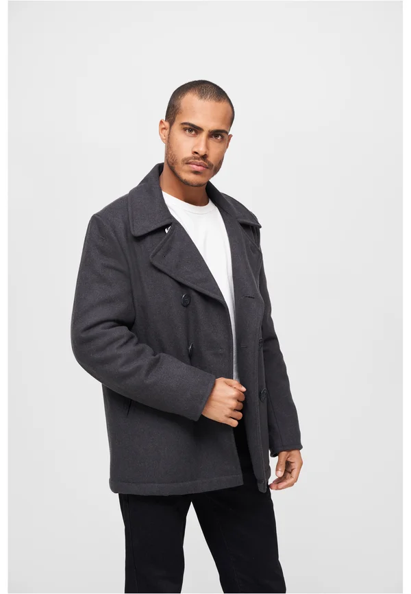 PEA COAT - Übergangsjacke - black