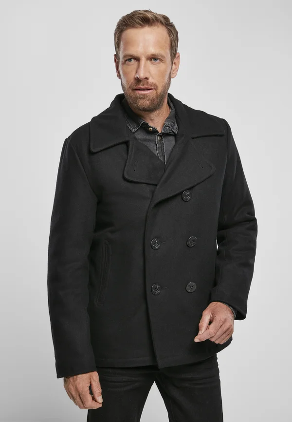 PEA COAT - Übergangsjacke - black