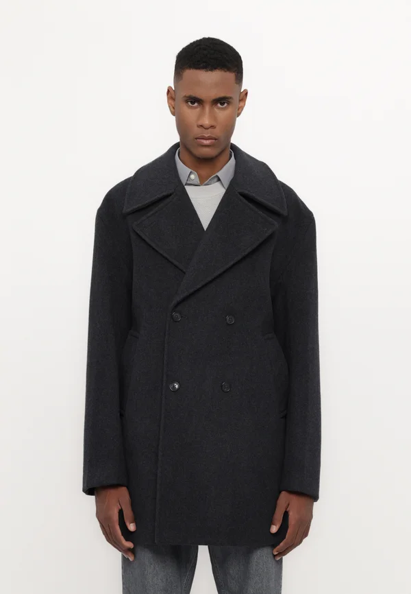 PEACOAT - Klassischer Mantel - charcoal
