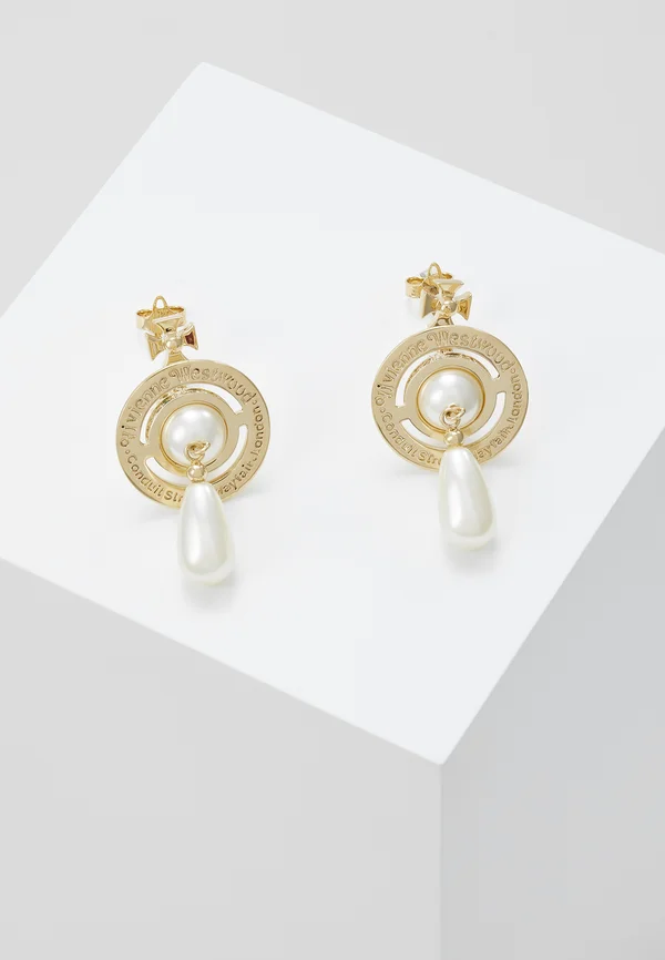PEARL DROP EARRINGS - Ohrringe - rhodium
