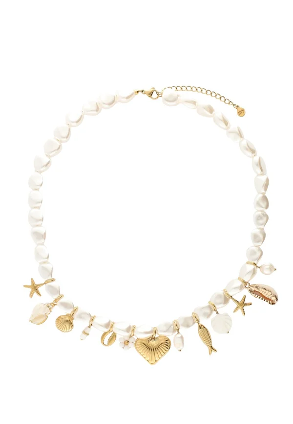 PEARL NECKLACE WITH CHARMS - Halskette - goudkleurig