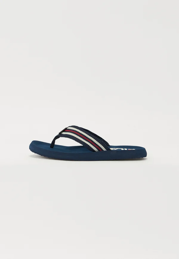 PEDARO - Bade-Zehentrenner - navy/marshmallow