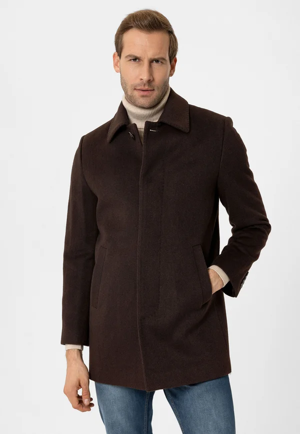 PEDRO - Kurzmantel - dark brown