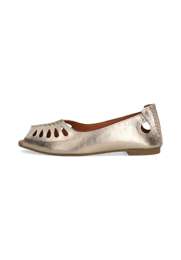 Peeptoe Ballerina - gold