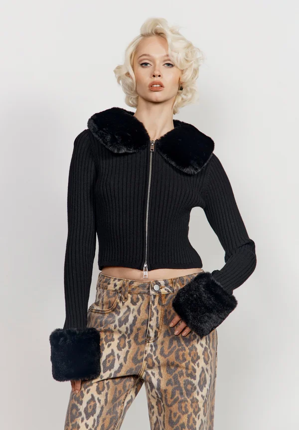 PEGGY - Strickjacke - sable