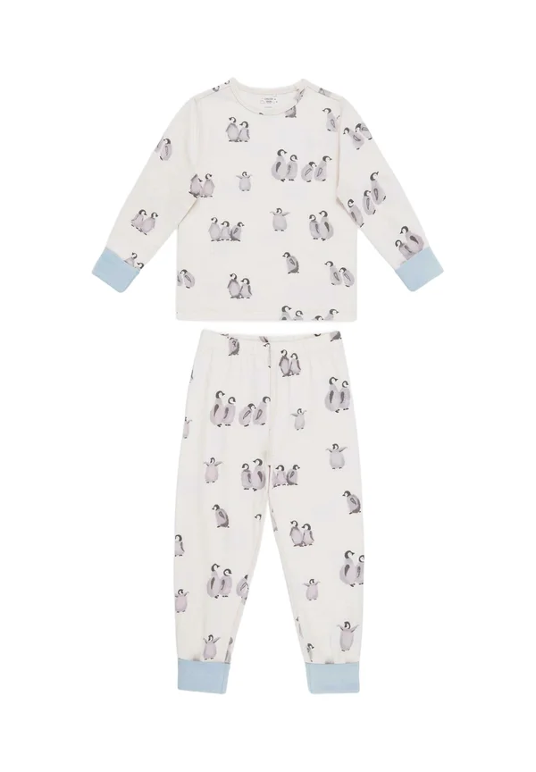 PENGUIN PRINT - Nachtwäsche Set - off white