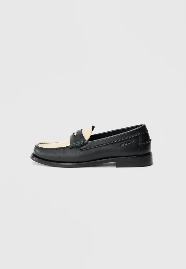 PENNY CRUST - Slipper - black/white