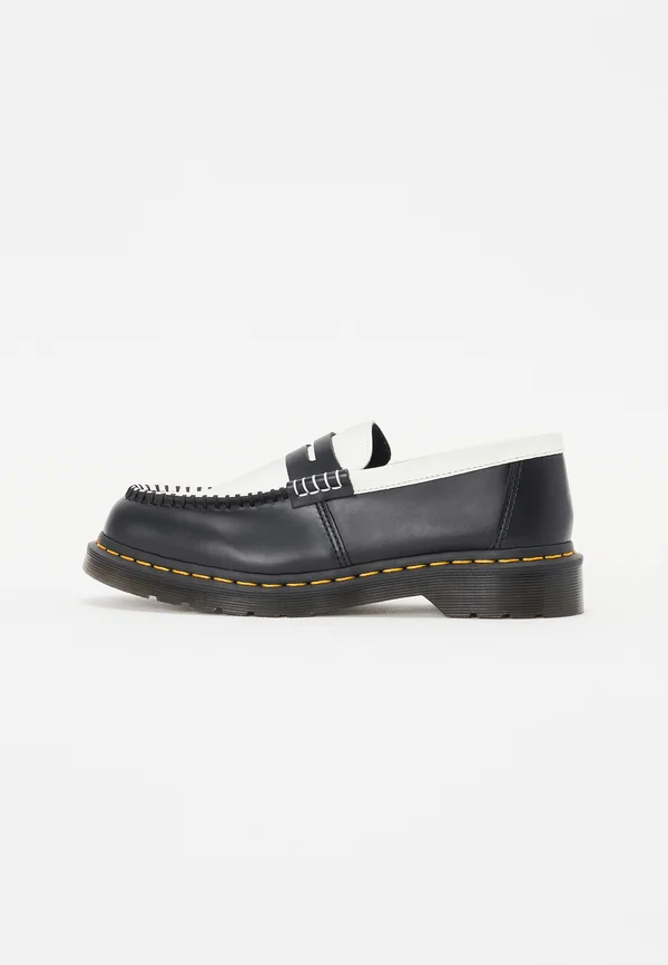 PENTON UNISEX - Slipper - black/white smooth