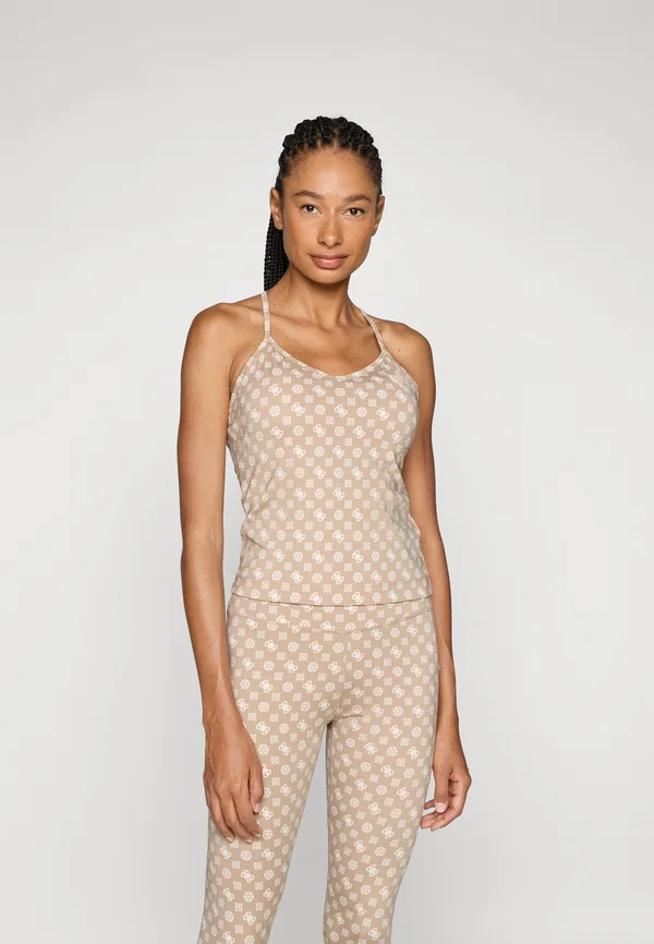 PEONY LOGOMANIA ACTIVE - Top - beige