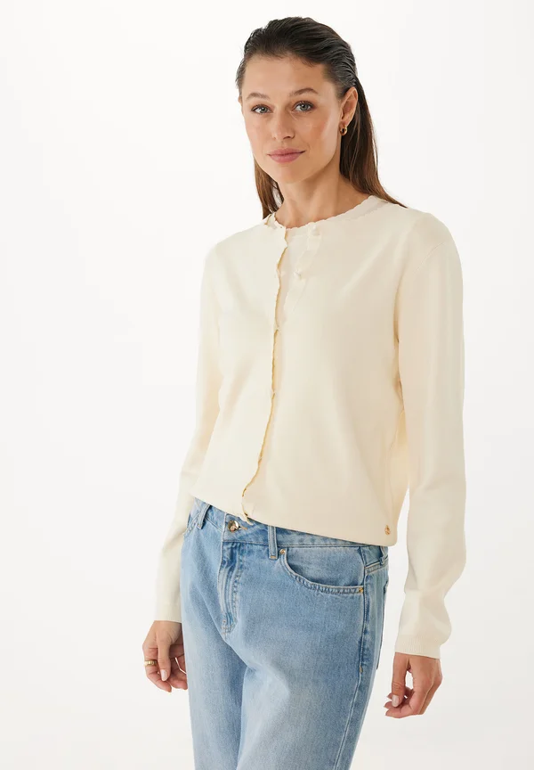 PEONY - Strickjacke - cream