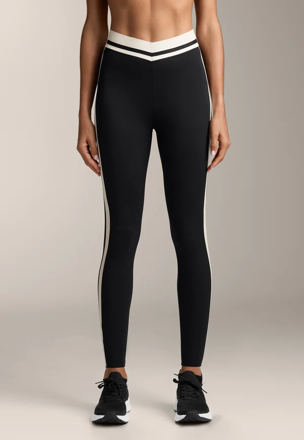 PERFECT-ADAPT HIGH-RISE ANKLE-LENGTH WITH SIDE LINE  - Tights - black