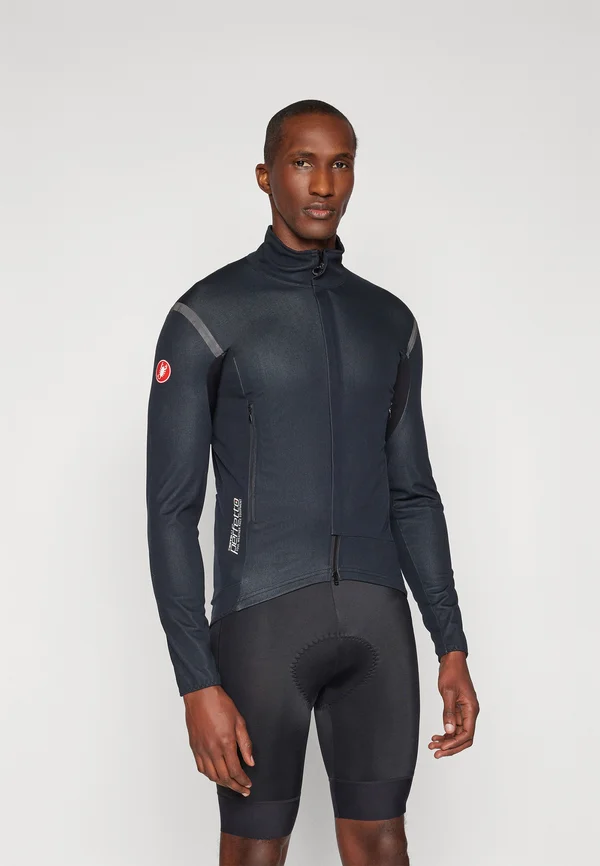 PERFETTO ROS JACKET - Cycling-Trikot - light black/black reflex
