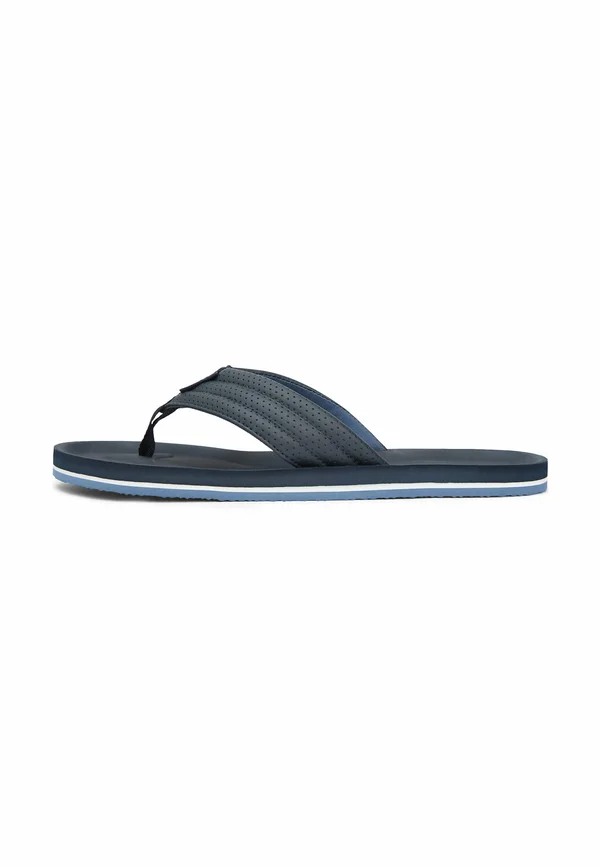 PERFORATED PADDED STRAP FLIP-FLOPS - Bade-Zehentrenner - navy blue