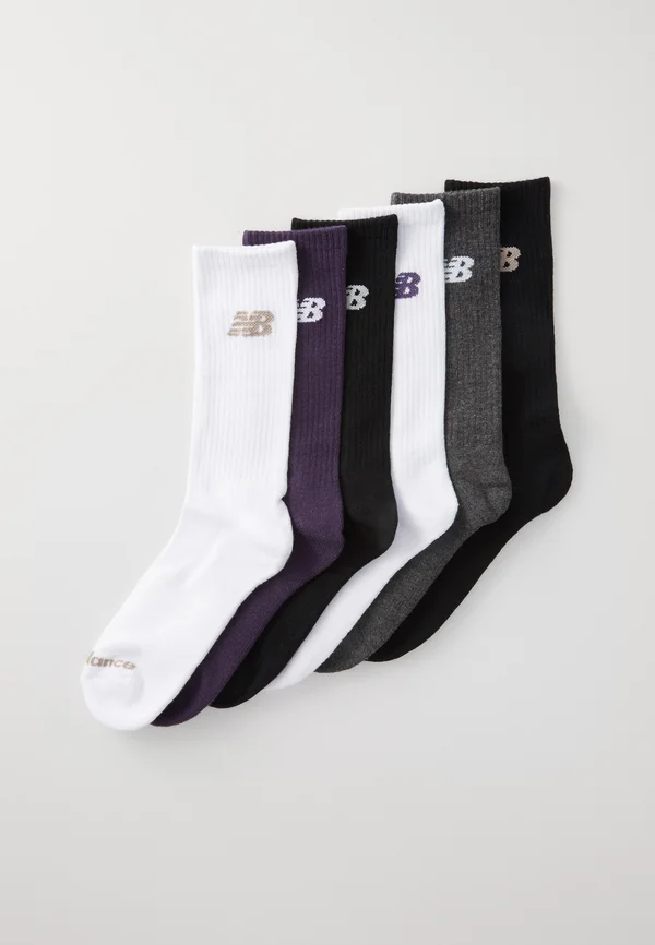 PERFORMANCE CREW SOCKS UNISEX 6 PACK - Sportsocken - white/purple/charcoal/black