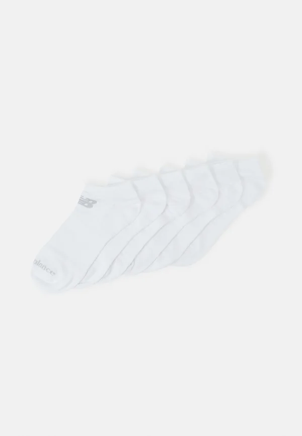 PERFORMANCE FLAT KNIT NO SHOW SOCKS UNISEX 6 PACK - Sportsocken - white
