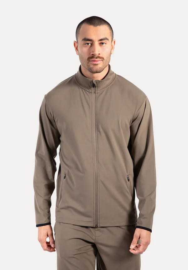 PERFORMANCE FULL ZIP DELIAN - Trainingsjacke - taupe