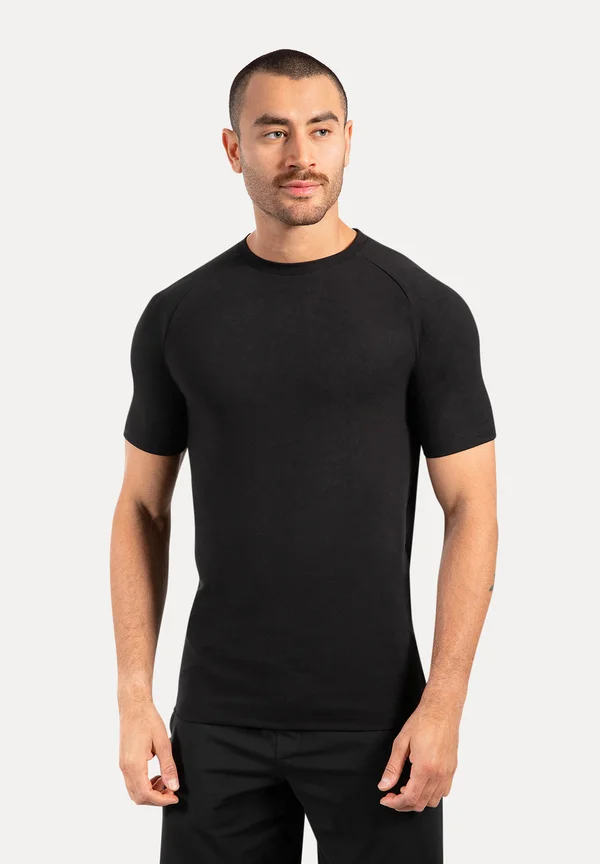 PERFORMANCE PRINT LOGO DELIAN - T-Shirt basic - schwarz