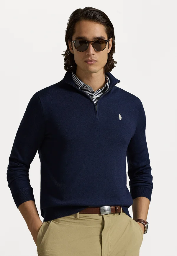 PERFORMANCE QUARTER-ZIP SWEATER - Strickpullover - refined navy