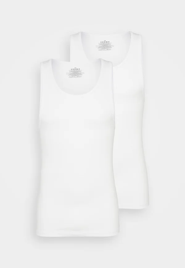 PERFORMANCE SOLID FITTED 2 PACK - Unterhemd/-shirt - white