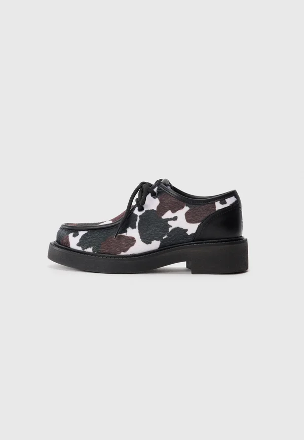PERLA - Slipper - off white/black/brown