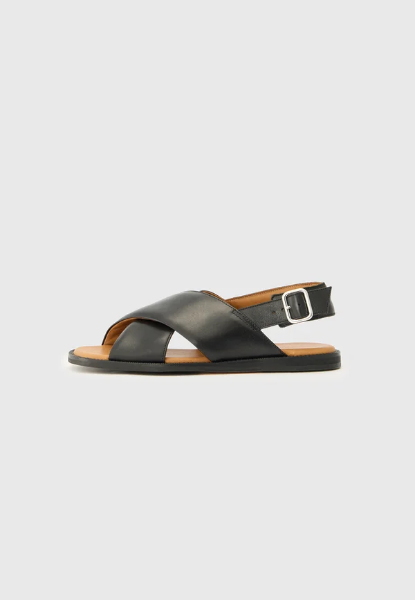 PERME - Riemensandalette - black