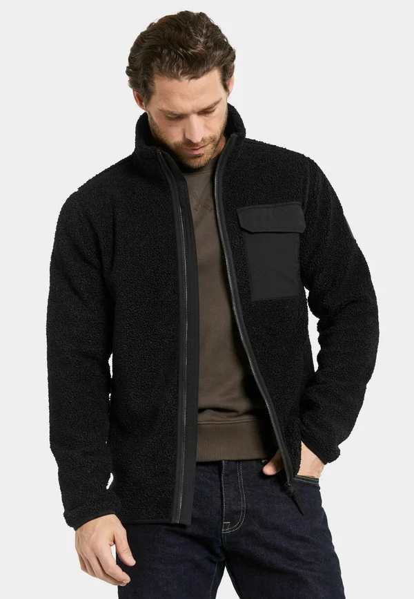 PETER FULL-ZIP - Fleecejacke - black