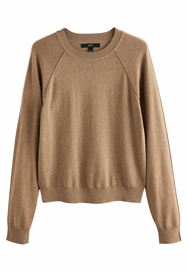 PETITE FIT - SOFT TOUCH CREW NECK - Strickpullover - camel