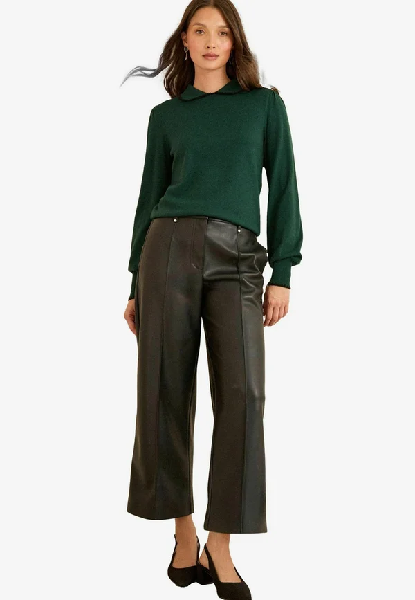 PETITE FIT  - Strickpullover - forest green tipped