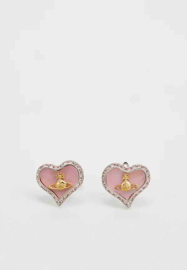 PETRA EARRINGS - Ohrringe - gold-coloured/coral
