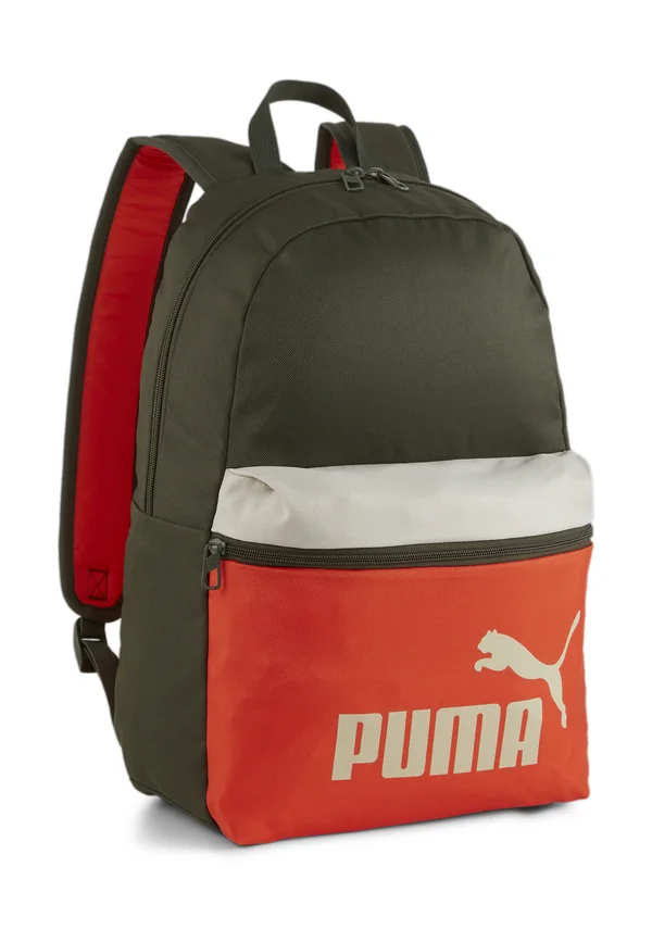 PHASE COLORBLOCK  - Tagesrucksack - dark olive-redmazing-desert dust