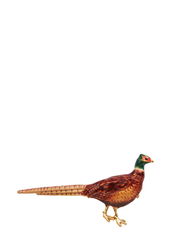 PHEASANT ENAMEL - Brosche - gold