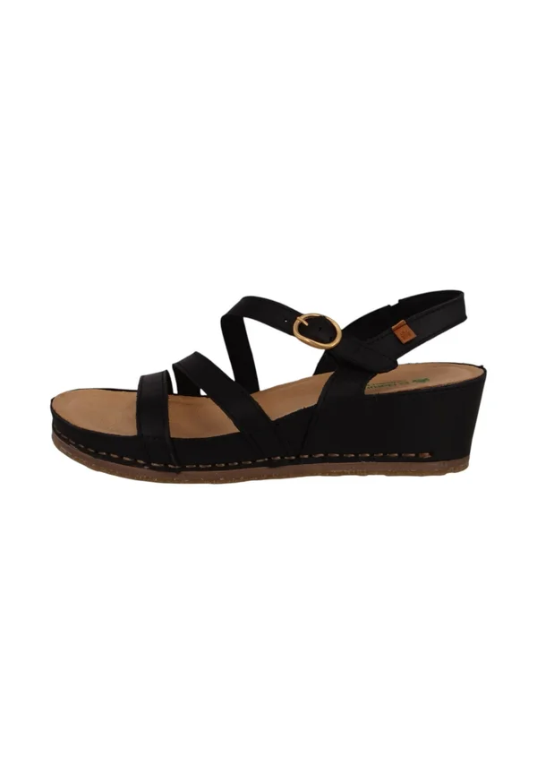 PICUAL MIT COMFORT-LAST - Plateausandalette - black