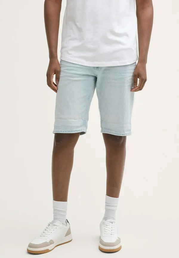 PIERS  - Jeans Shorts - used bleached blue denim