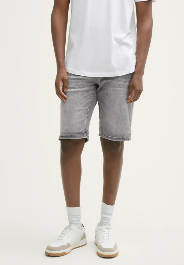 PIERS MIT STRETCH - Jeans Shorts - used light stone grey denim