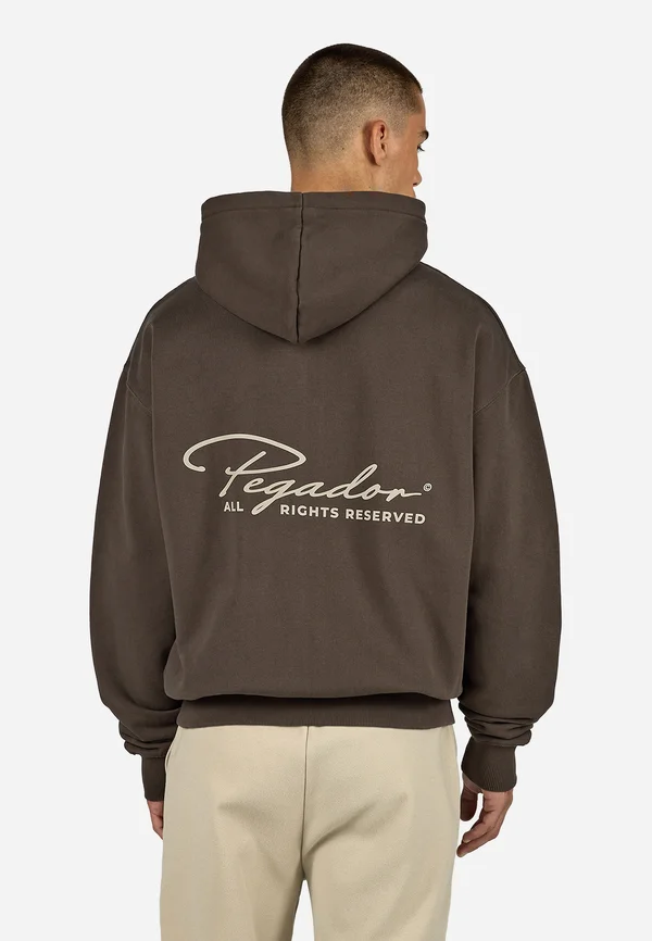 PIKE JACKET - Sweatjacke - washed walnut brown/cozy beige