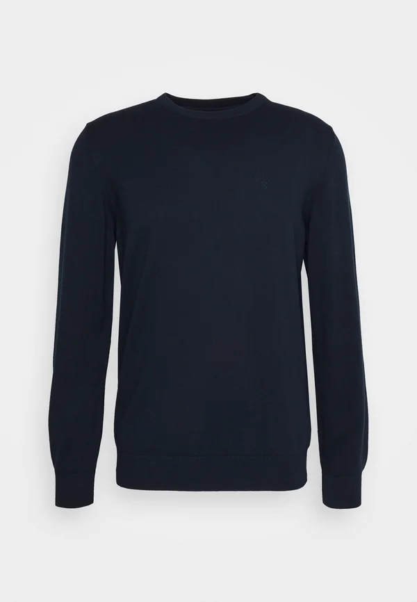 PIMA CREW NECK - Strickpullover - navy