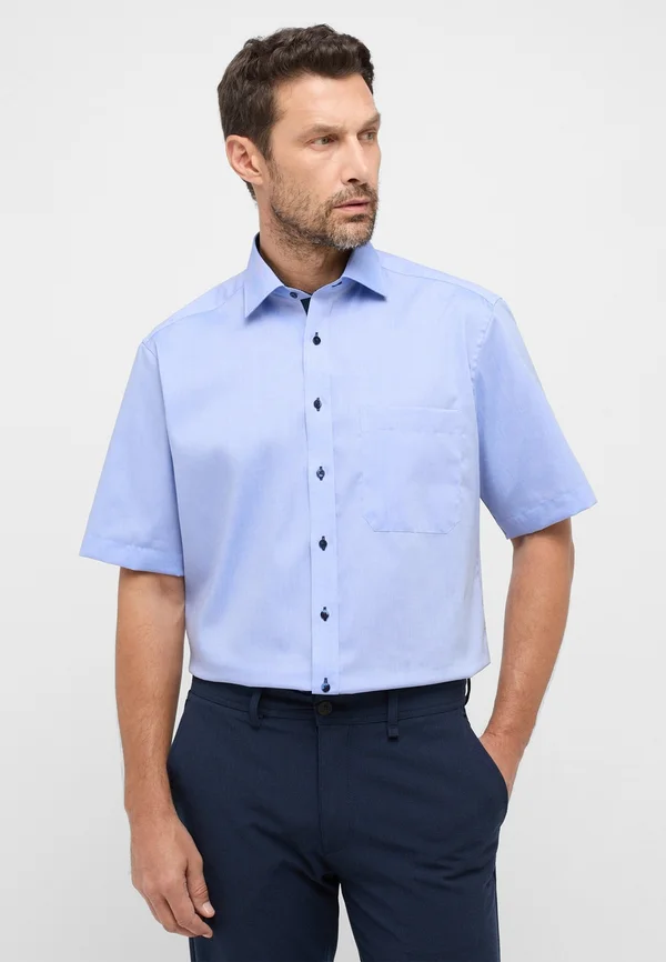 PINPOINT KURZARMHEMD - COMFORT FIT - Businesshemd - blau