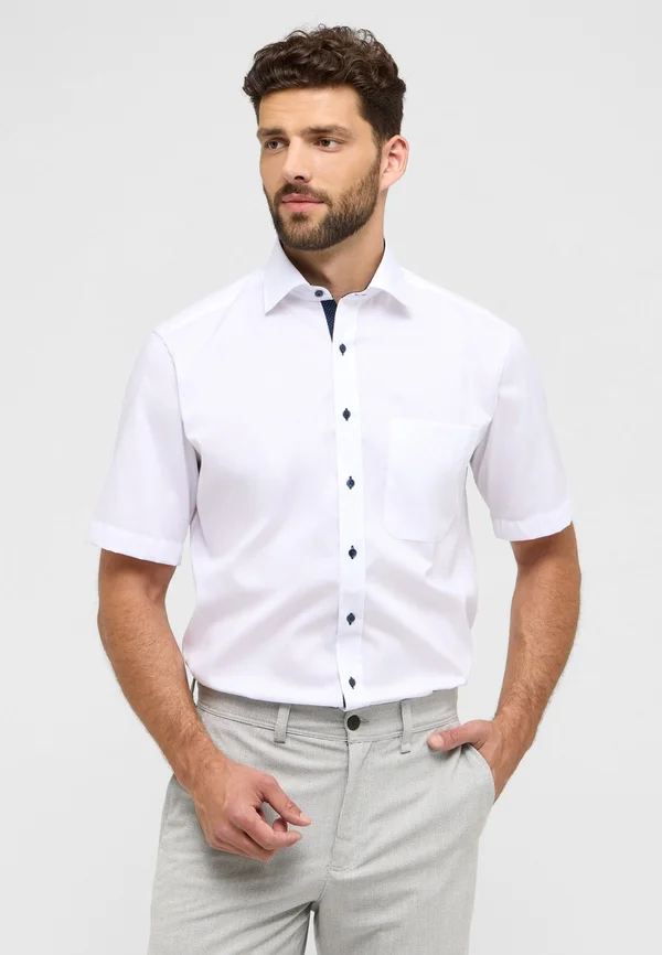 PINPOINT KURZARMHEMD - COMFORT FIT - Businesshemd - weiß