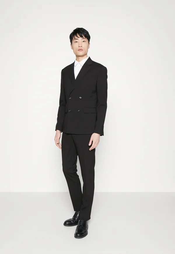 PLAIN MENS SUIT - Anzug - black