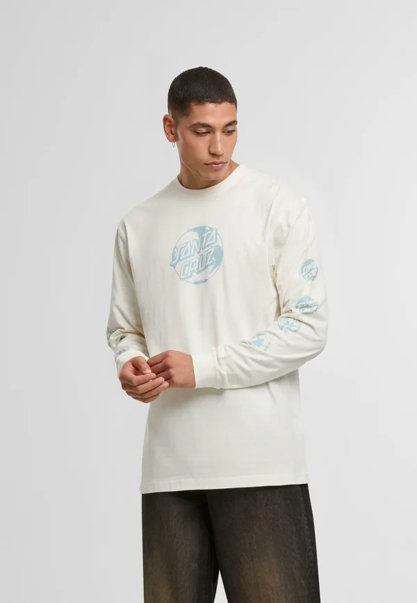 PLANET DOT FRONT - Langarmshirt - unbleached cotton