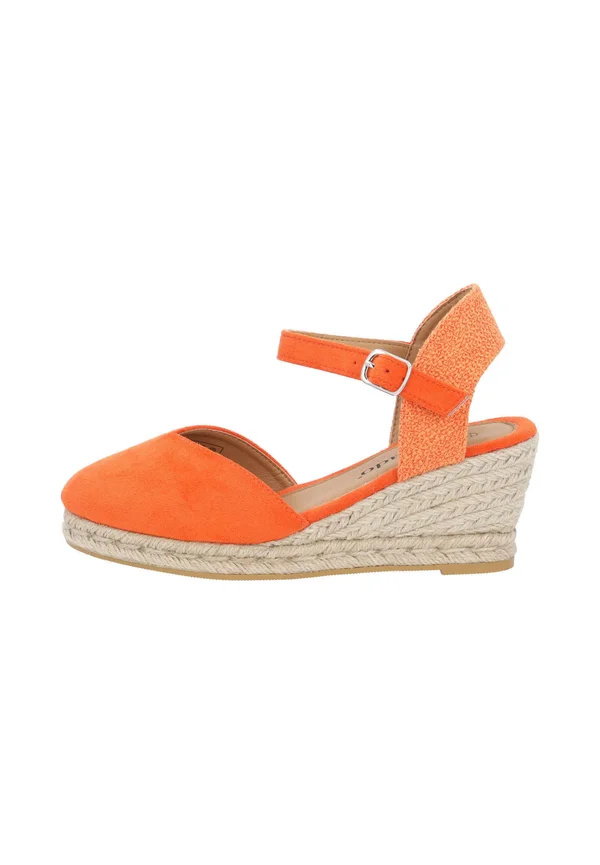 Plateaupumps - orange
