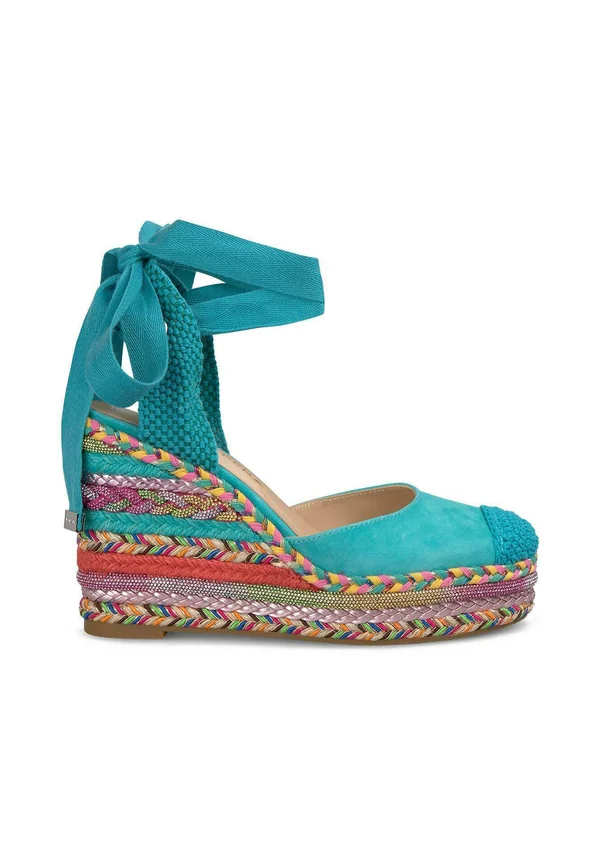 Plateaupumps - turquesa