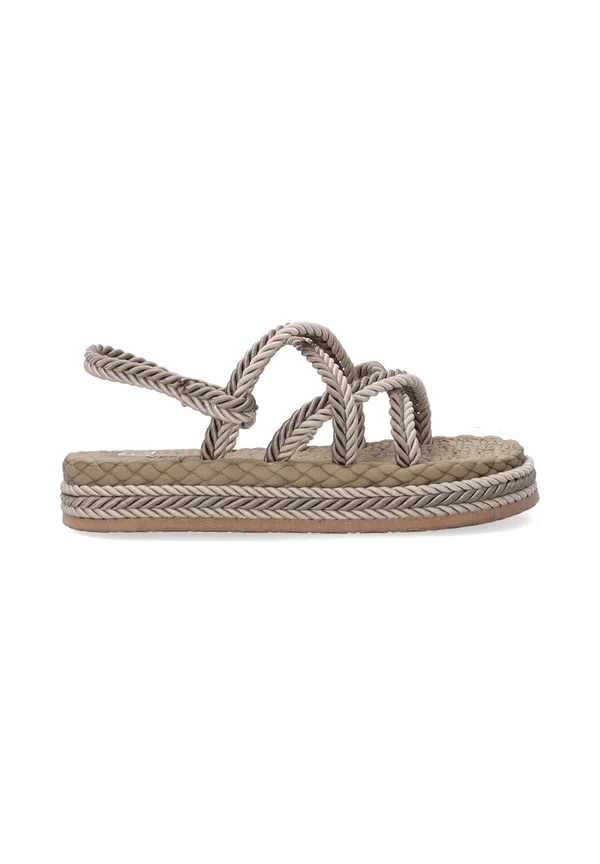 Plateausandalette - beige