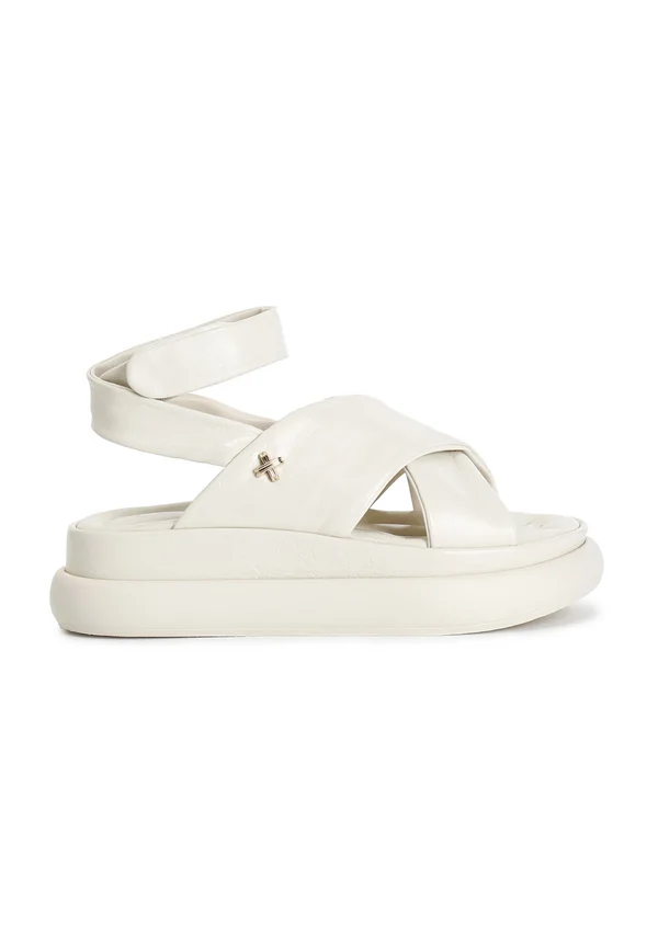 Plateausandalette - beige